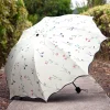 parapluie de protection uv pour femme, parapluie pliant, coupe vent, voyage, fleurs sur canamendements