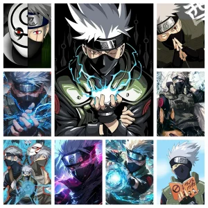 Hatake Kakashi NarAAEmbroidery Anime Cross Stitch Mosaic bal inestones, 5D DIY Diamond Painting, Home Decor, Hobby Gifts for Children