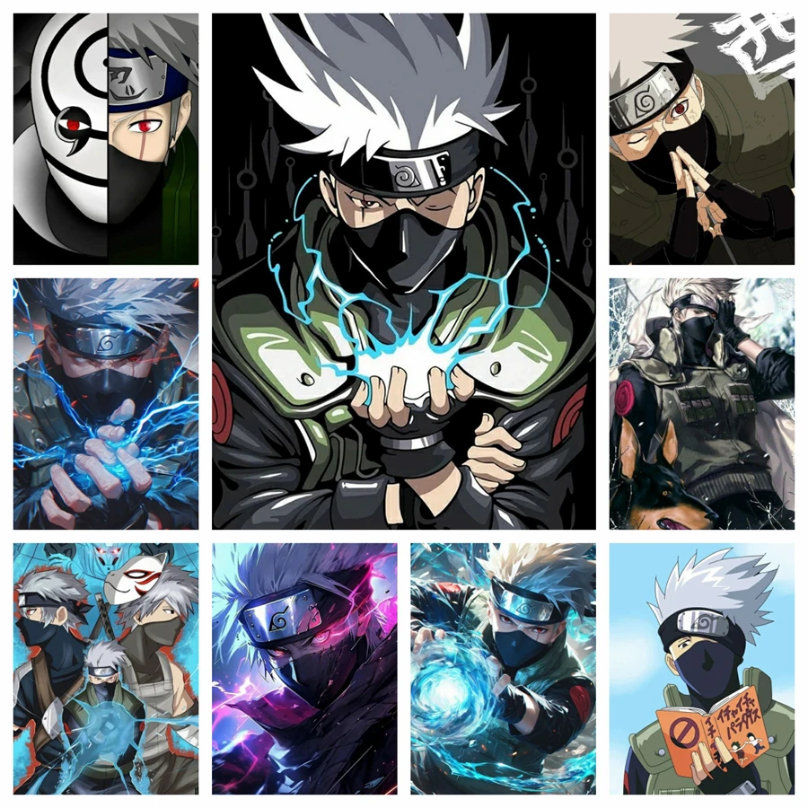 Hatake Kakashi NarAAEmbroidery Anime Cross Stitch Mosaic bal inestones, 5D DIY Diamond Painting, Home Decor, Hobby Gifts for Children Hatake Kakashi NarAAEmbroidery Anime Cross Stitch Mosaic bal inestones, 5D DIY Diamond Painting, Home Decor, Hobby Gifts for Children