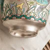 tasse à thé en céramique plaquée argent, tasse principale de poisson peinte à la main, bol à thé rétro, service à thé chinois kung fu, verres, service à thé, cérémonie du thé