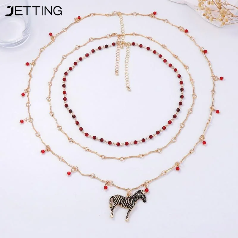 collier pendentif zèbre en émail personnalisé, 1 pièce, bijoux tendance vintage en métal, boucles d'oreilles zèbre pour femmes collier pendentif zèbre en émail personnalisé, 1 pièce, bijoux tendance vintage en métal, boucles d'oreilles zèbre pour femmes