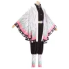 anime demon slayer cosplay costume, kimetsu no yaiba, kochou shisa bu, kimono, vêtements d'halloween, adulte, enfants