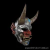 masque de cosplay de tatouage mécanique prajna japonais, casque effrayant décoratif de collection d'halloween