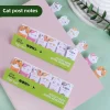 bloc notes autocollants animaux japonais et coréens, bloc notes créatif, onglets d'index pour le bureau et l'école, paquet de papeterie coréenne