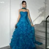 MACOrganza-Robe de soirée formelle à plusieurs niveaux, robes de soirée à volants, longueur au sol, robe de mariée Saint Valentin, hors de l&rsquo;initiative