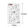 calligraphie poésie ancienne styles chinois feuilles de bambou décalcomanies pour ongles autocollants pour nail art décoration de manucure décor pour nail art