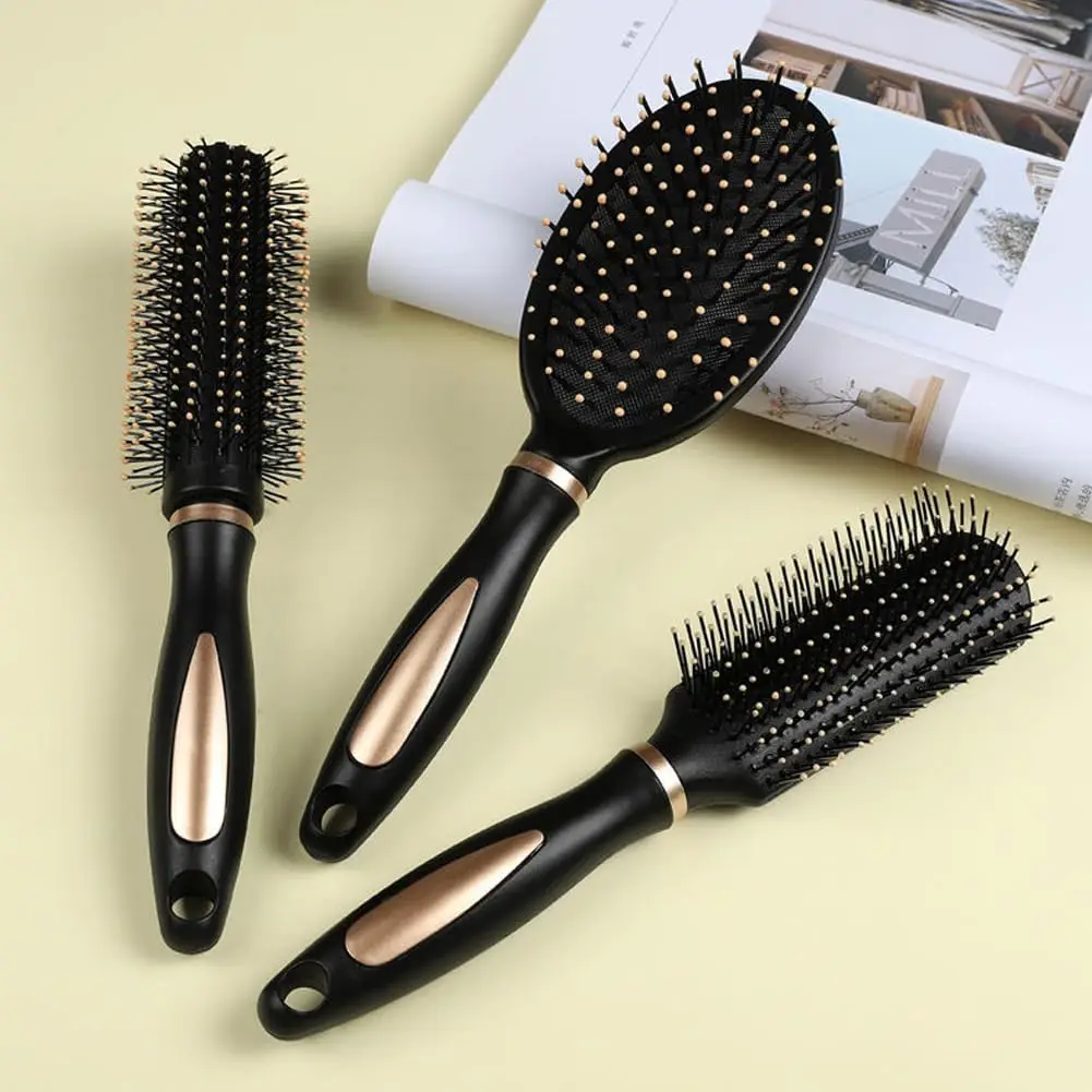 Peigne antistatique à airbag, Massage en plastique, brosse à cheveux antistatique, soins pratiques, masseur de tête de SPA, peigne à cheveux bouclés pour la maison Peigne antistatique à airbag, Massage en plastique, brosse à cheveux antistatique, soins pratiques, masseur de tête de SPA, peigne à cheveux bouclés pour la maison