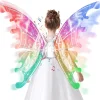 Ailes de papillon pour filles, ailes de fée, musique pour anniversaire, halloween, fête de noël, costume de princesse, jeu de rôle, cadeau habillé Ailes de papillon pour filles, ailes de fée, musique pour anniversaire, halloween, fête de noël, costume de princesse, jeu de rôle, cadeau habillé