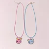 Collier ras du cou Original fait à la main, accessoires, bijoux Mp de dessin animé japonais + épingle à cheveux, accessoires Y2k, nouvelle collection 2025
