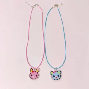 Collier ras du cou Original fait à la main, accessoires, bijoux Mp de dessin animé japonais + épingle à cheveux, accessoires Y2k, nouvelle collection 2025