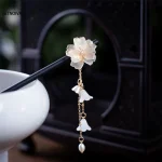 Bâtonnets à cheveux chinois, épingles à cheveux en bois avec pompon, pinces à cheveux Vintage, accessoires pour cheveux traditionnels chinois, ornements pour femmes