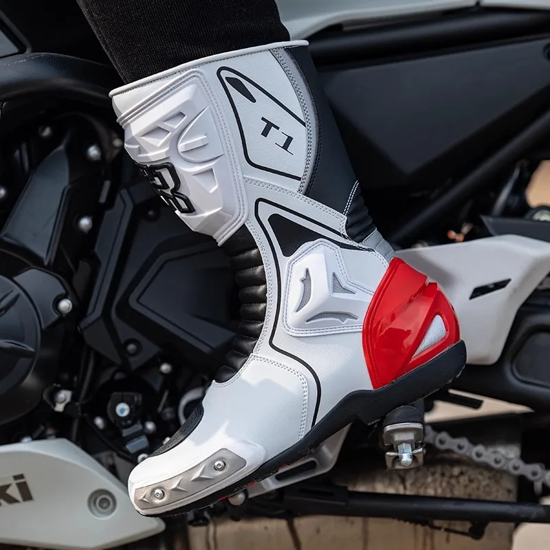 trtiger t1 bottes de moto sport touring botte moto chaussures d'équitation tigre blanc route bota moto rue équipement botas para moto trtiger t1 bottes de moto sport touring botte moto chaussures d'équitation tigre blanc route bota moto rue équipement botas para moto