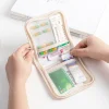 mini pochette médicale portable pliable, grande ouverture avec fermeture éclair, kit de premiers secours, sac de rangement essentiel pour voyage en plein air