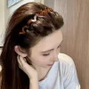 peigne à cheveux en forme de u pour femmes coréennes, bande de sauna coordonnante, cerceaux en plastique, haut moelleux à dents partenaires, bandes de cheveux, accessoires de vêtements de sauna