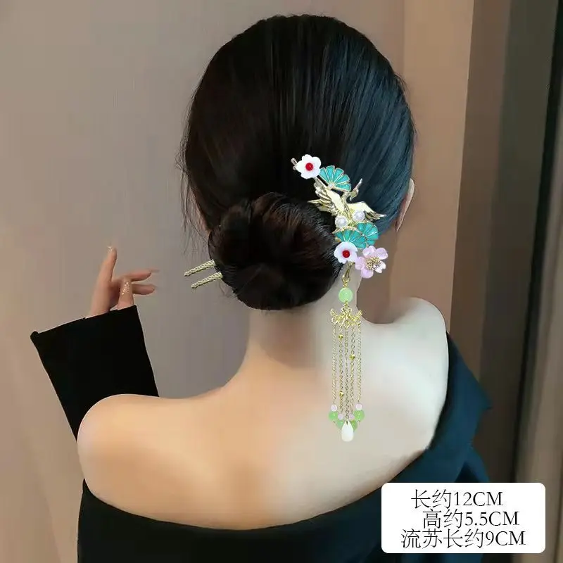 pinces à friser pour femmes, bâtons de cheveux, style chinois, fleur, pompon, épingle à cheveux, outils de coiffure, accessoires pour cheveux féminins, nouveaux couvre chef pinces à friser pour femmes, bâtons de cheveux, style chinois, fleur, pompon, épingle à cheveux, outils de coiffure, accessoires pour cheveux féminins, nouveaux couvre chef
