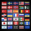 Patch de broderie drapeau Europe russe espagne Suisse France patchs tactiques à crochet et boucle pour sacs à dos vêtements patchs de couture de l’armée militaire Badge Patch de broderie drapeau Europe russe espagne Suisse France patchs tactiques à crochet et boucle pour sacs à dos vêtements patchs de couture de l’armée militaire Badge