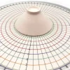 diviseur rond de poterie de 26cm, pièces égaux circulaires, règle de séparation de carte, bricolage, sous glaçure en céramique peinte, tampon auxiliaire, outil de peinture