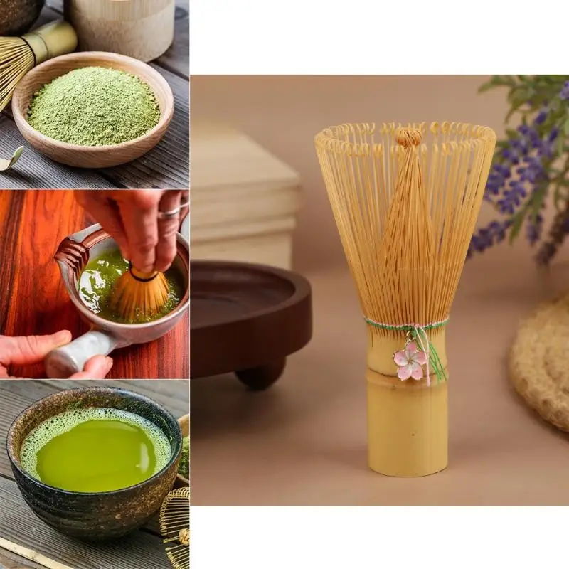 1x fouet à thé en bambou japonais avec pendentif fleur de cerisier Chasen Matcha thé vert poudre fouet brosse à thé accessoires d’outils de cuisine 1x fouet à thé en bambou japonais avec pendentif fleur de cerisier Chasen Matcha thé vert poudre fouet brosse à thé accessoires d’outils de cuisine