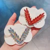 pince à cheveux de luxe en cristal brillant pour femmes, épingles à cheveux coréennes en forme de v, accessoires pour cheveux de filles, couvre chef, ornements à la mode, cadeau