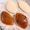 HUANZBottles-Boucles d&rsquo;oreilles géométriques ovales pour femmes, feuille de résine rapResin, grande taille, personnalité simple exagérée, bijoux de fête, cadeaux pour filles