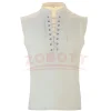 hommes guerriers de la renaissance médiévale chevalier costume robe chemise hauts t shirt sans manches à lacets conception chemise coupe ample gilet vêtements