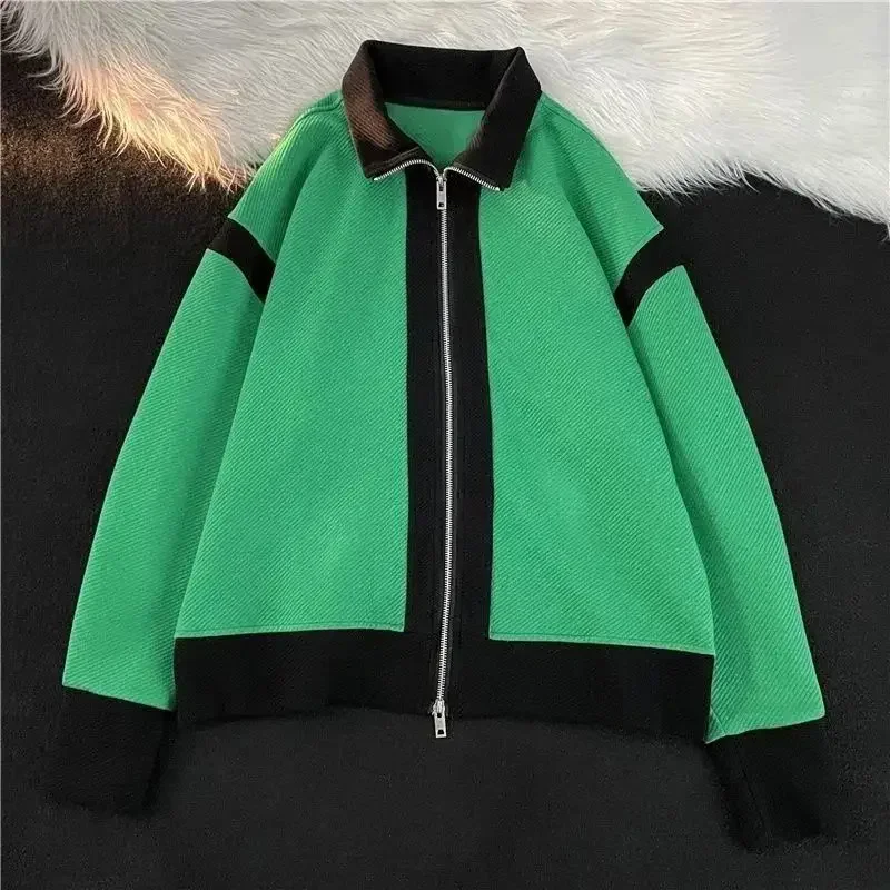 cardigan en tricot pour hommes, vêtements populaires coréens, pull d'automne et d'hiver, haut ajusté, streetwear ouvert original, nouveau cardigan en tricot pour hommes, vêtements populaires coréens, pull d'automne et d'hiver, haut ajusté, streetwear ouvert original, nouveau