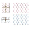 Papier d’emballage personnalisé pour âge/nom, fournitures d’emballage rose/bleu, adapté à la décoration de cadeaux d&rsquo;anniversaire et d&rsquo;anniversaire
