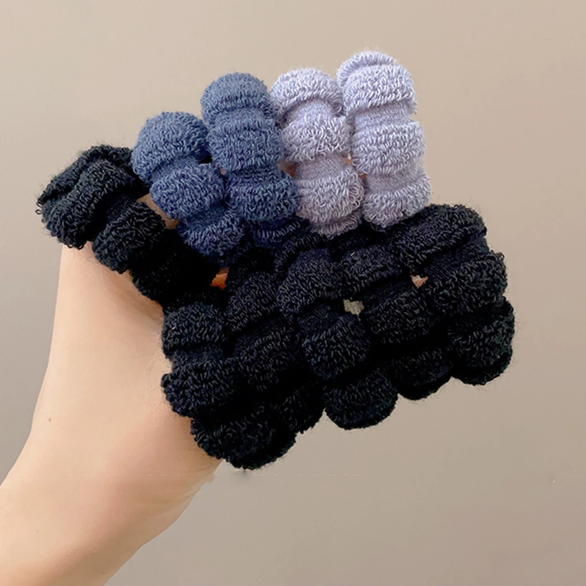5 pièces/ensemble laine élastique cheveux cravate noir kaki mode cheveux cordes bandes de caoutchouc femmes coréen chouchous gomme cheveux accessoires 5 pièces/ensemble laine élastique cheveux cravate noir kaki mode cheveux cordes bandes de caoutchouc femmes coréen chouchous gomme cheveux accessoires