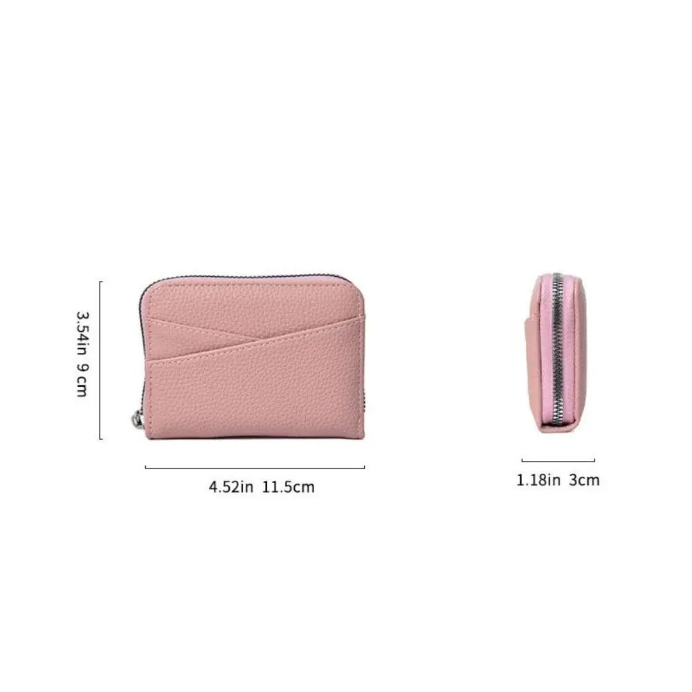 portefeuille court portable en cuir pu, japonais, plusieurs fentes pour cartes, pochette pour pièces de monnaie, fermeture éclair, couleur unie, porte carte d'orgue quotidien portefeuille court portable en cuir pu, japonais, plusieurs fentes pour cartes, pochette pour pièces de monnaie, fermeture éclair, couleur unie, porte carte d'orgue quotidien