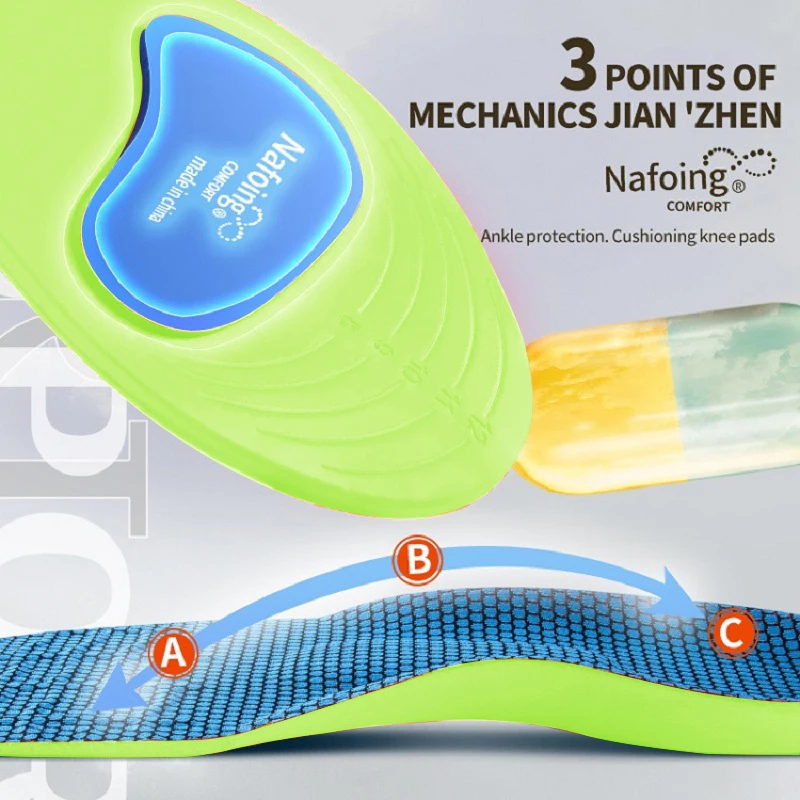 semelles orthopédiques pour pieds, semelle intérieure de sport absorbant les chocs pour chaussures, support de voûte plantaire, modèles de fasciite plantaire, coussinets pour hommes et femmes semelles orthopédiques pour pieds, semelle intérieure de sport absorbant les chocs pour chaussures, support de voûte plantaire, modèles de fasciite plantaire, coussinets pour hommes et femmes