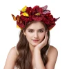 bandeau à fleurs bohème tendance, fausse fleur, coiffure papillon, couronne florale, cerceau pour cheveux, style ethnique