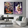 affiches et impressions de femmes japonaises geisha, peinture sur toile, art mural, gestion de samouraï, salon, chambre à coucher, décoration d'intérieur