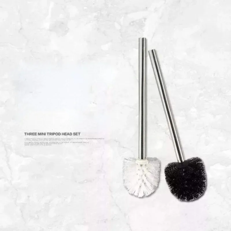 brosse de toilette minimaliste japonaise, avec poignée en acier inoxydable, tête de brosse premium pour le nettoyage de la salle de bain, 1/2 pièces brosse de toilette minimaliste japonaise, avec poignée en acier inoxydable, tête de brosse premium pour le nettoyage de la salle de bain, 1/2 pièces