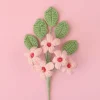 daphné odera crochet fleur bouquet créatif tissé à la main fleur mignon fleurs artificielles mariage décor à la maison cadeau