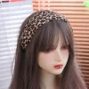 nouveau bandeau large coréen tempérament élégant léopard bandeau y2k lavage du visage femmes cerceau de cheveux dames/filles