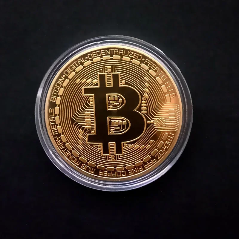 pièce de monnaie bitcoin plaquée or, collection d'art à collectionner, cadeau commémoratif physique, bit casascius btc, métal antique, imitationtoycoin pièce de monnaie bitcoin plaquée or, collection d'art à collectionner, cadeau commémoratif physique, bit casascius btc, métal antique, imitationtoycoin