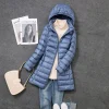 veste longue bouffante ultra légère et pliable pour femme, manteau chaud à capuche détachable, parka 5xl 7xl, nouvelle collection automne hiver 2023