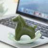 ornement de poney en céramique, cheval à bascule, cérémonie de thé, table à thé à collectionner/bureau, mignon pour l'année du cheval