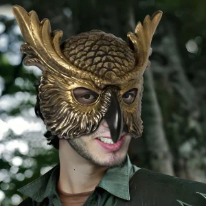 Costume d’animal Design réaliste masque de hibou matériau PP Style effrayant masque complet masque d’oiseau masque de bal masque de tête d’animal Mardi Gras Costume d’animal Design réaliste masque de hibou matériau PP Style effrayant masque complet masque d’oiseau masque de bal masque de tête d’animal Mardi Gras
