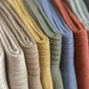 5/10 paires de chaussettes d'équipage confortables à rayures de couleurs mélangées vibrantes – doux, respirant, classique, décontracté, usage quotidien