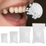 Réparation des dents manquantes, réparation des dents cassées, perles de réparation temporaire des dents cassées, matériau de remplissage des dents dentaires