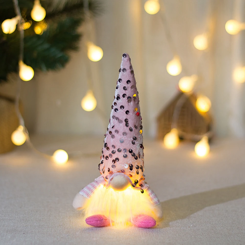 décorations de noël gnome scintillantes garnies de ruban faites à la main, poupées sans visage, ornements de noël pour la maison, nouvel an décorations de noël gnome scintillantes garnies de ruban faites à la main, poupées sans visage, ornements de noël pour la maison, nouvel an