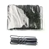 Épingles à cheveux en alliage en forme de u, 50 pièces/sac, 6cm/7cm, pinces à cheveux ondulées, épingles à cheveux simples en métal, barrettes, outils de coiffure de mariée
