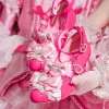 ji love – sandales à talons hauts pour femmes, chaussures originales japonaises, spice girl, saveur ancienne, pantoufles en dentelle avec nœud en perles, lolita love