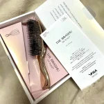 Japonais Premium masseur de tête brosse de cuir chevelu masseur de cheveux brosse de shampoing brosse démêlante en plastique humide peigne de nettoyage de cheveux or Rose