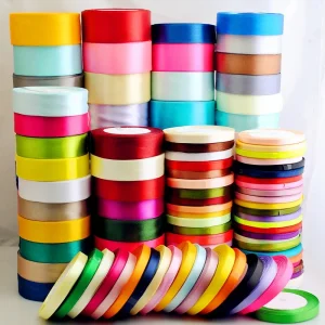 Rubans en Satin de soie, 22 mètres, 6mm, 10mm, 15mm, 20mm, 25mm, 40mm, 50mm, pour artisanat, nœud, cadeau fait à la main, décoration de fête de mariage