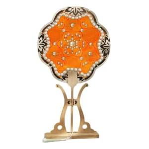 Éventail portatif de Style chinois, Vintage, fait à la main, Style ancien, Pack de matériel de bricolage avec pompon et perles, décoration de maison