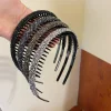bandeau de cheveux antidérapant en strass, couronne crânienne haute, finition de cheveux cassés, lavage du visage, accessoires pour cheveux polyvalents