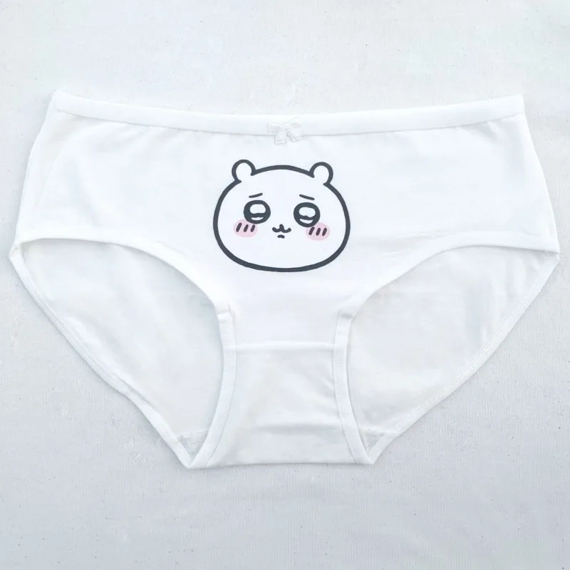 kawaii chiikawas sous vêtements en pur coton avec motif imprimé mignon pour filles et étudiants, caleçon confortable, tissu doux kawaii chiikawas sous vêtements en pur coton avec motif imprimé mignon pour filles et étudiants, caleçon confortable, tissu doux