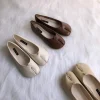 tabi ninja chaussures femme microfibre cuir chaussures plates confortables bout fendu pantoufles mocassins à fond souple bref dames trotter mocassins 2023